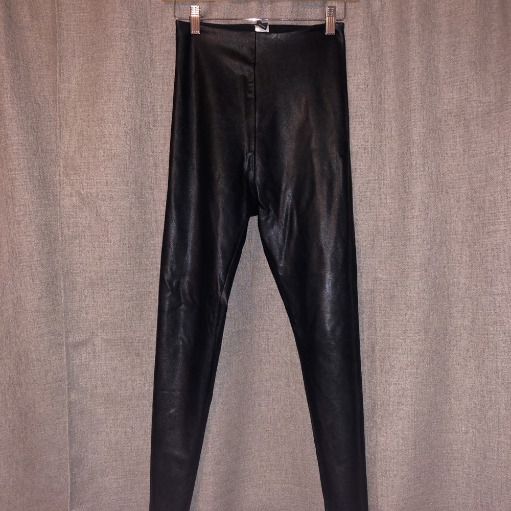 High Waist Faux Leather Leggings